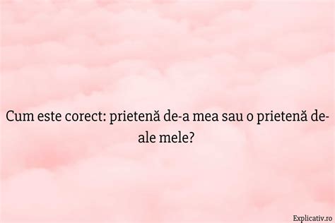 O prietenă de